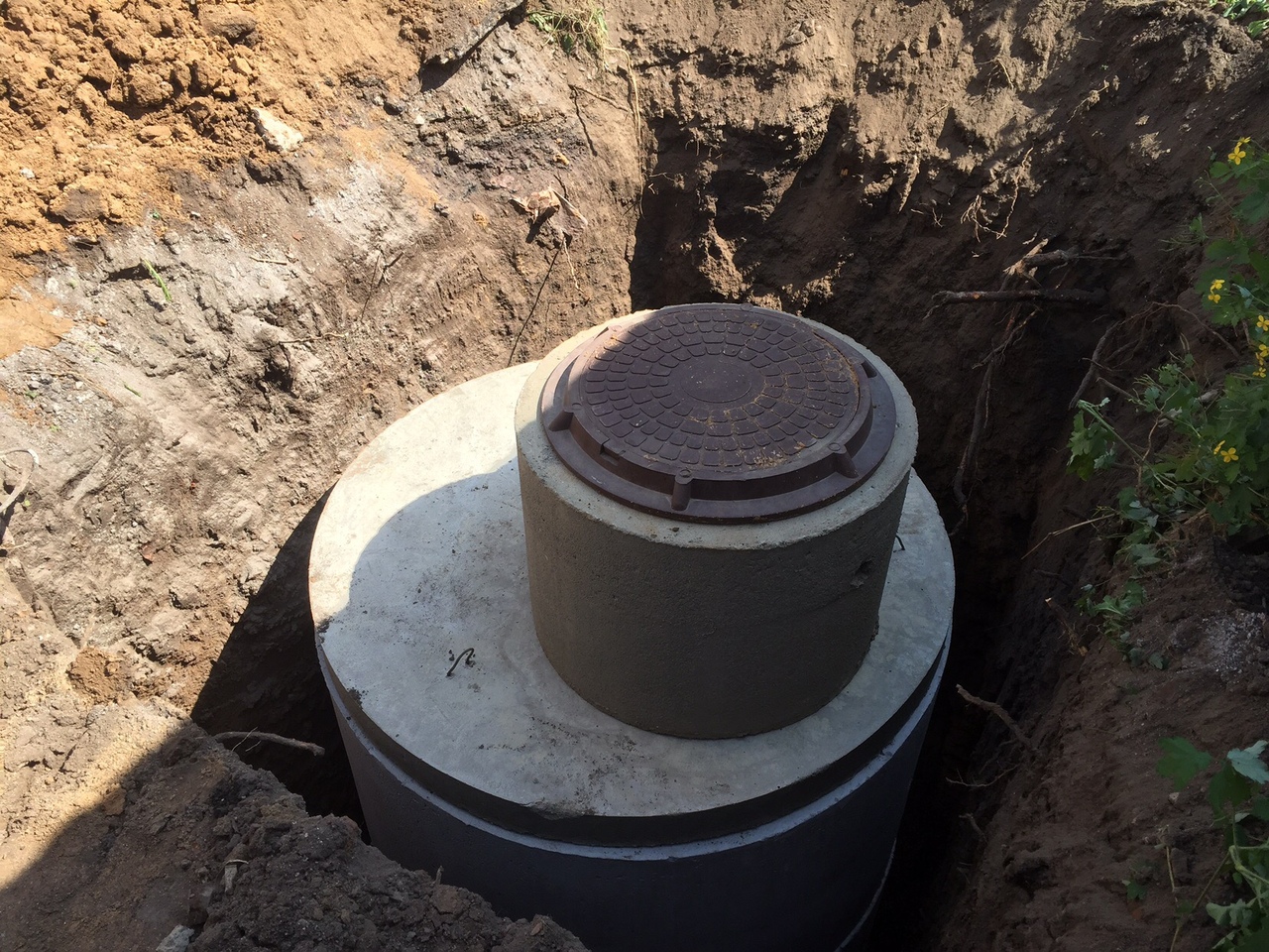 Однокамерный септик для 2-3 человек(объем 4,8м3)