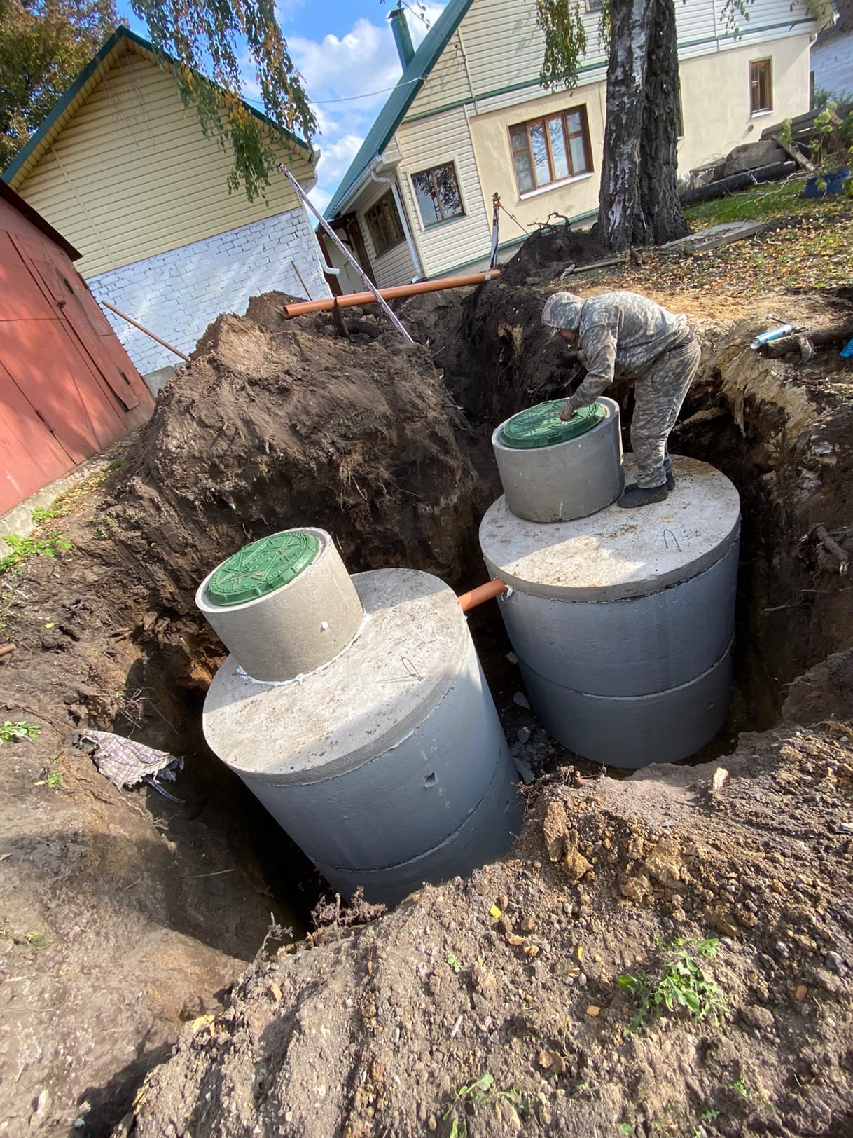 двухкамерный септик